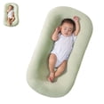 thumbnail image 3 of Tumbona de algodón orgánico suave y transpirable para 0-12 meses, tumbona para recién nacido para bebé, tumbona para bebé para recién nacido (verde), 3 of 5