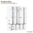 thumbnail image 2 of 75"H Farmhouse Hall Tree with Bench and Shoe Storage, 4-in-1 Entryway Bench with Coat Rack, 4 Hooks and 8 Doors for Mudroom Hallway, White, 2 of 7