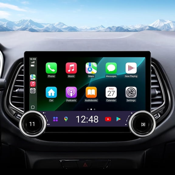 For Jeep Compass 2017 2018 2019 2020 Android 15 in Car Stereo Radio GPS NAVI Bluetooth Player 4 64GB