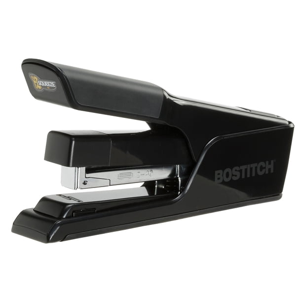 Grapadora Bostitch Office EZ Squeeze para 40 hojas, cierre plano, color negro