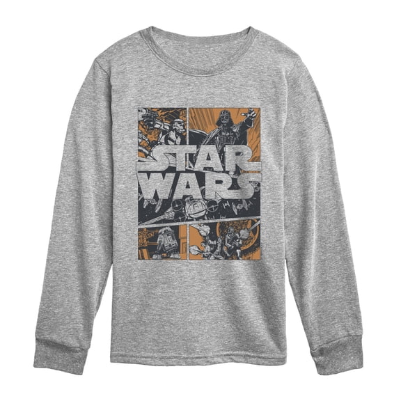 Star Wars - Comic Panel Long Sleeve Graphic T-Shirt