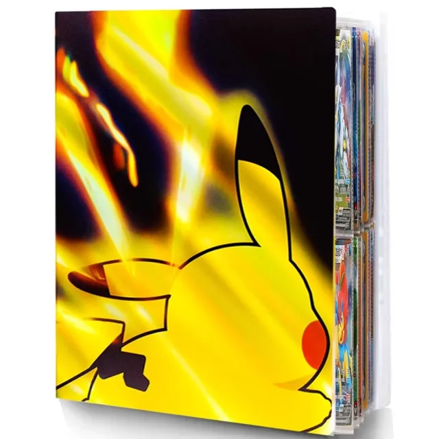 Card Binder for Trading Cards, Trading Card binder, 4-Pockets hold 240 Cards, Collector Album(LSX6)
