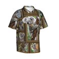 thumbnail image 2 of Koala Men'S 3d Print Casual Button Down Shirts, Novelty Hawaiian Short Sleeves M, 2 of 7