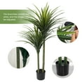 thumbnail image 3 of Artificial Dracaena Tree 5FT, Tall Fake Plants for Indoor Outdoor Decor, Large Faux Tree with Pot for Home Office Living Room Decor, 3 of 5