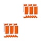thumbnail image 4 of Inteprter 6 rollos de pulseras de papel para club nocturno, surtido de pulseras adhesivas para fiestas, Kit surtido, brazalete portátil para Naranja 2piezas, 4 of 6
