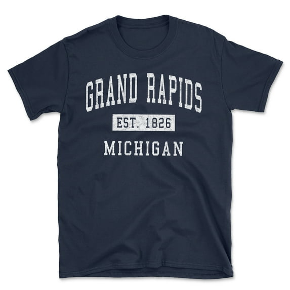 Grand Rapids Michigan Classic Established Men's Cotton T-Shirt