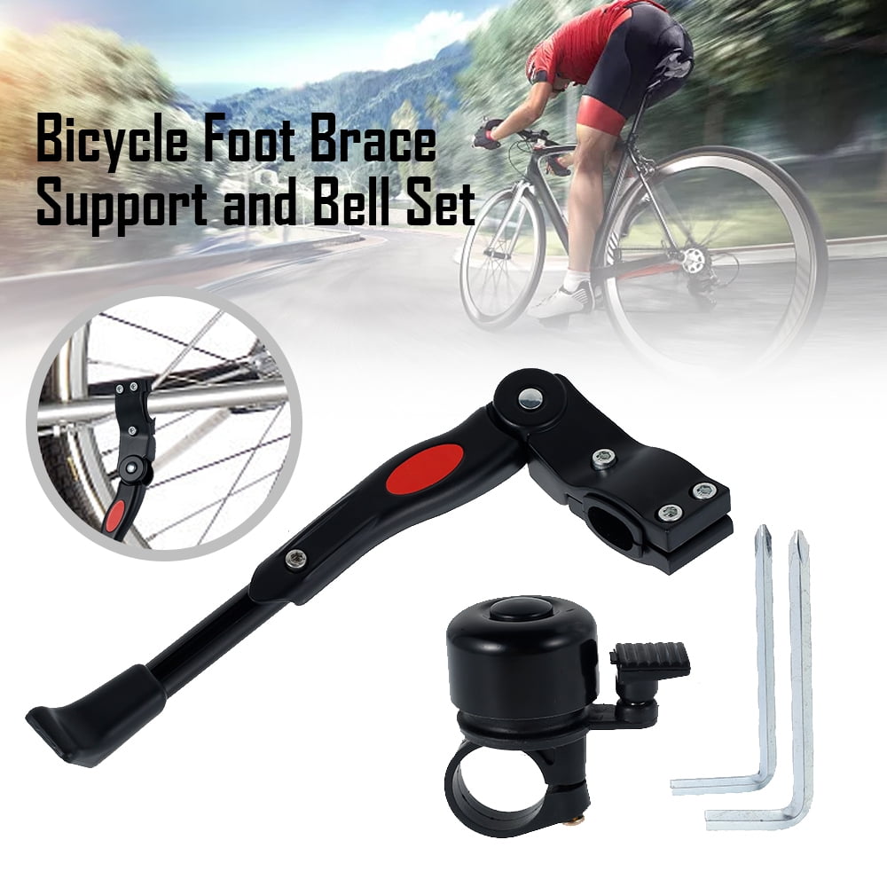Bike Kick Stand Cycle Adjustable Rubber Foot Heavy Duty Prop Bicycle Mountain AN 