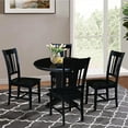 thumbnail image 3 of 36" Solid Wood Round Top Dining Table with 4 Dining Chairs, 3 of 4