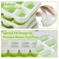 thumbnail image 5 of Molde de silicona para cubitos de hielo, paquete de 4, bandeja para cubitos de hielo con tapa, 56 cubitos de hielo, fácil de quitar, bandeja para cubitos de hielo sin BPA y certificado Lfgb, hermético Afortunado Sencillez, 5 of 5