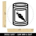 thumbnail image 2 of Can of Carrots Vegetable Self-Inking Rubber Stamp Ink Stamper - Black Ink - Large 1-1/2 Inch, 2 of 7