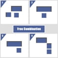 thumbnail image 4 of Gymax 4PCS Rattan Patio Conversation Furniture Set Yard Outdoor w/ Navy Cushion, 4 of 10