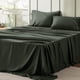 thumbnail image 1 of Juego de sábanas Bedsure King Size, 4 piezas, poliéster, verde oliva, 1 of 7