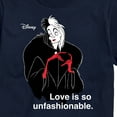 thumbnail image 3 of Disney Villains - Cruella De Vil Love Unfasionable  - Men's Short Sleeve Graphic T-Shirt, 3 of 5