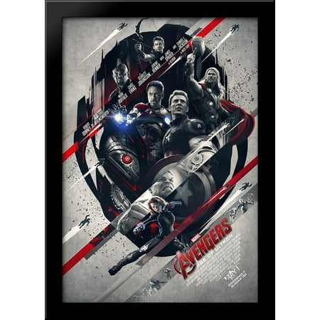 Avengers: Age of Ultron 28x40 Large Black Wood Framed Print Movie Poster Art - Walmart.com