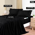 thumbnail image 2 of Juego de sábanas Utopia Bedding, tamaño completo, microfibra, 3 piezas, color negro, 2 of 8