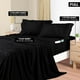 thumbnail image 2 of Juego de sábanas Utopia Bedding, tamaño completo, microfibra, 3 piezas, color negro, 2 of 8