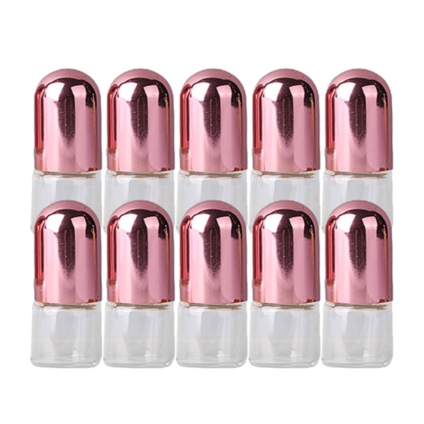 10 Frascos de Vidrio Prácticos para Perfume con Roll-On, Frascos Roll-On para Aceites Esenciales 1ml