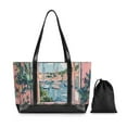 thumbnail image 7 of FORMRS Laptop Tote Bag for Women with 15.6" Computer Compartments Handbag, Pink Boat, 7 of 7
