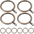 thumbnail image 3 of KAKOWELY 20pcs Eyelet Curtain Rings Thicken Curtain Rod Rings Drapery Rings with Eyelets,1.77X"X1.42"X0.2", 3 of 5
