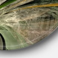 thumbnail image 3 of Designart - Symmetrical Fractal Flower in Green' Floral Metal Circle Wall Art, 3 of 4