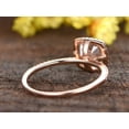 thumbnail image 4 of Antique 1.25 Carat Moissanite and Diamond Ring with Cushion Cut in 10k Rose Gold, 4 of 5