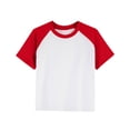 thumbnail image 3 of GERsome 3 Pack Boys Girls T-Shirts Raglan Short Sleeve Color Block Cotton Soft Crewneck Tee Shirts, 3 of 9