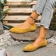 thumbnail image 6 of Wowcloth Women's Fashion Casual Pointed-Toe Flats - Wrinkle Detail Round Cut Slip-On with Suede Upper & Low Heel for All-Season Office Work Wear, 6 of 8