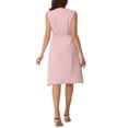 thumbnail image 3 of Vestido A-Line sin mangas profesional para mujer Inspire Chic S Rosa, 3 of 6