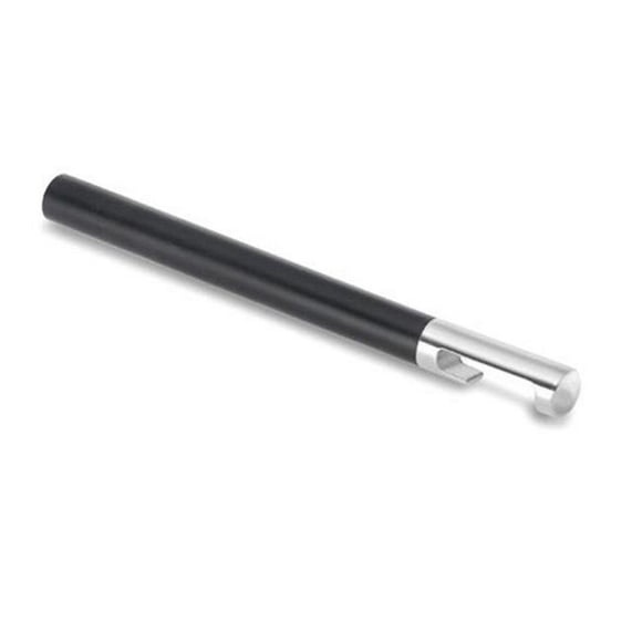 0.6" Dia x 4.9"L Bottle Opener Stainless Steel with Black Handle