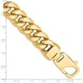 thumbnail image 5 of 14K Yellow Gold 15mm Semi-Solid Miami Cuban Chain Bracelet 8 Inch, 5 of 5