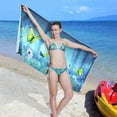 thumbnail image 7 of Dreamtimes Beautiful Forest Butterfly Beach Towel Quick Dry Absorbent Bath Towels Sandproof Lightweight Towel for Gym Yoga Sports Swimming- 30x60in, 7 of 7