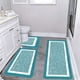 thumbnail image 5 of Juego de 3 Alfombras de Baño Extragrandes con Alfombrilla de Ducha En Forma de U | Alfombras de Baño de Microfibra Absorbentes, Antideslizantes y de Terciopelo Afelpado | Lavables a Máquina | Baño, S, 5 of 6