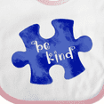 thumbnail image 4 of Inktastic Autism Awareness Be Kind Dark Blue Puzzle Piece Boys or Girls Baby Bib, 4 of 4