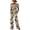 01 Brown, variant on Women's 2 Piece Outfits, Short Sleeve Dressy Knot Hem Tunic Blouse & Wide Leg Pants Summer Beach Travel Sets