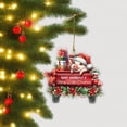 thumbnail image 5 of Funny Little Red Car Pig Christmas 2D Decoration Pendant Christmas Pendant Car Hanging Pendant, 5 of 5