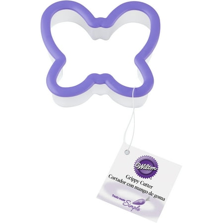 - (4 Pack) Wilton Butterfly Grippy Plastic Cookie Cutter
