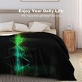 thumbnail image 4 of Blanket Fuzzy Lightweight Flannel Blankets For Sofa Cool Music Sound Wave Throw, 4 of 8