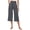 Grey, variant on Pants for Women Work Stretch Knit Elastic Waist Slant Pocket Loose Running Yoga Casual Capri Palazzo Wide Leg Pants