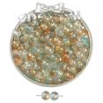 thumbnail image 1 of Cuentas de vidrio con forma de hielo a través de tinta que florecen con cuentas de oro, cuentas de vidrio hechas a mano, collar, pulsera, cadena, joyería, cuentas sueltas, accesorios, 1 of 5