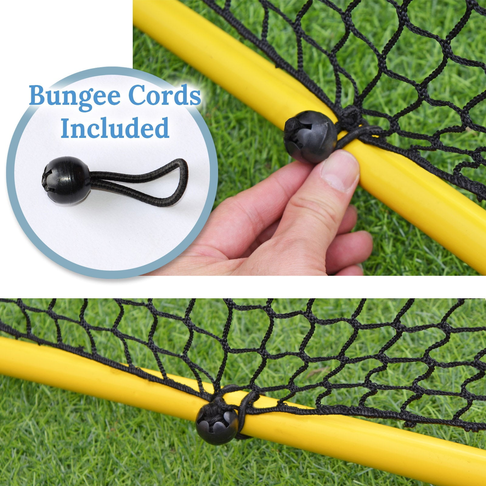 SUNNYOUTDOOR 12'x6' Portable Soccer Goal Net with Targets, Quick Set Up Soccer Net for Indoor Outdoor Practice Training with Carry Bag