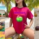 thumbnail image 3 of Playera Blusa De Palm Beach Surf Club – Vibra Tropical con Sabor a Coco Color Fucsia Talla Extra Grande Marca Emil SaEs, 3 of 4