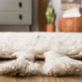 thumbnail image 5 of SAFAVIEH Casablanca Mackenzie Geometric Wool Shag Area Rug, Navy/Ivory, 8' x 10', 5 of 8