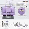 thumbnail image 4 of SUOSDEY Overnight Duffle Bag for Travel,Weekender Bags with Shoes Compartment,Hospital Bag for Labor and Delivery,Carry on Bag for Women,Travel,Gym,Weekend, 4 of 7