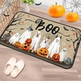 thumbnail image 5 of Halloween decoration kitchen mat cushion anti fatigue carpet, fun pumpkin ghost cat decoration, seasonal Halloween anti slip heavy-duty carpet floor and door mat, suitable for indoor and outdoor use, 5 of 11