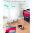 thumbnail image 3 of Abrazadera de escritorio Power Strip Mifaso PD30W con 4 salidas y 4 puertos USB, 3 of 7
