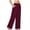 Red, variant on Solid Color Womens Wide Leg Yoga Pants High Waisted Side Slit Joggers Casual Loose Sweatpants With Pockets Trousers Daily Relaxed Fit Breathable Bottoms