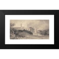 thumbnail image 2 of John Sell Cotman 14x9 Black Modern Framed Museum Art Print Titled - Bolton Priory, Yorkshire (ca. 1803), 2 of 5