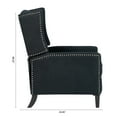 thumbnail image 6 of ARCTICSCORPION Black Fabric Living Room Adjustable Recliner Chair with Footrest & Padded Seat, 6 of 7