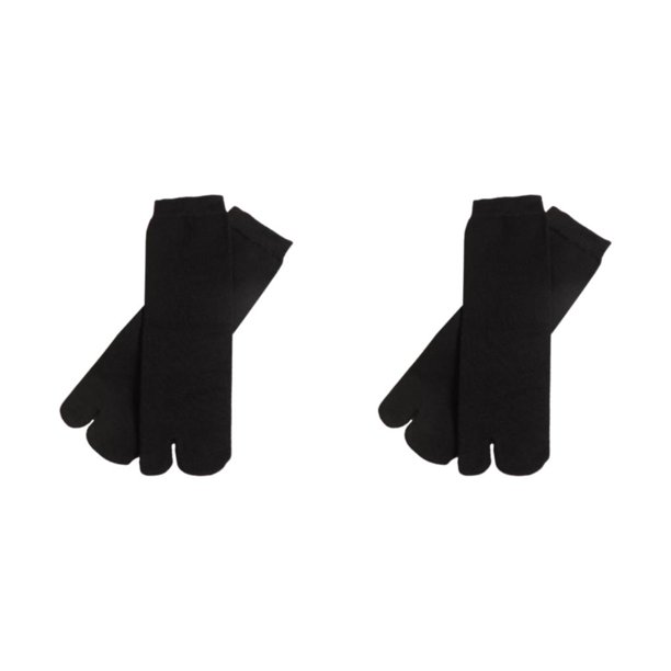 Sonducket 3 pares Manténgase fresco y cómodo con estos calcetines transpirables para hombre Maravilloso regalo Calcetines con punta dividida negro 1 tamaño libre, 3 pares 2Conjunto