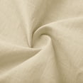 thumbnail image 5 of Guieoi Summer Dresses for Women 3/4-Sleeve V-Neck Cotton-Linen Dress Beige L, 5 of 5